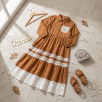 پیراهن شیک دخترانه مدل چلچله - Image 9