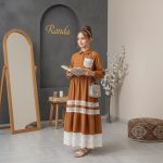 پیراهن شیک دخترانه مدل چلچله - Image 5