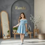 پیراهن شیک و مجلسی بچگانه مدل صنم - Image 3
