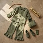 ست شیک تابستانه شومیز شلوار دخترانه مدل نگارین - Image 6