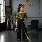 ست شومیز شلوار دخترانه شیک و مجلسی - Image 6