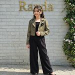 کت تک کراپ جنس ژاکارد