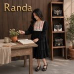 پیراهن مجلسی محرمی بچگانه مدل رخشین