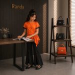 ست شومیز شلوار مجلسی دخترانه مدل خاموش - Image 3
