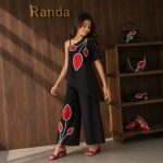 ست شومیز شلوار محرمی یقه رومی مدل رزبانو - Image 3