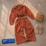 شومیز شلوار تابستانه جلو گره ای مدل مهرینا - Image 6