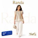 ست بلوز شلوار پلیسه دخترانه مدل رامینه